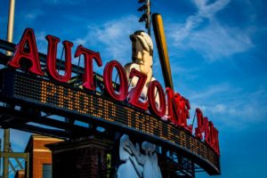 Photo of the sign of Autozone MILB Park